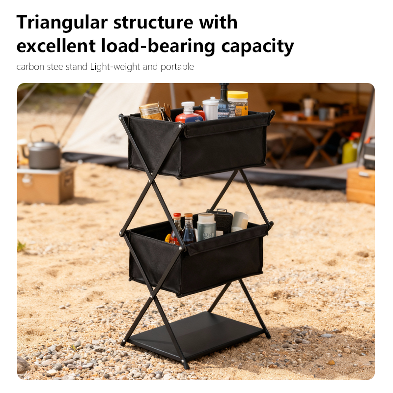 TARKA Camping New Storage Rack - Outdoor Camping Folding Storage Box avaliação e preço