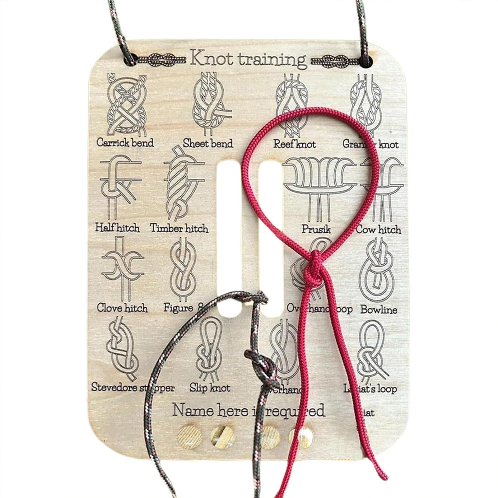 Creative Knot Tying Practice B - Outdoor Camping Ideas avaliação e preço