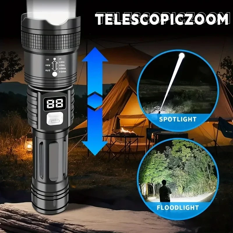 100000LM Super Bright Led Flas - Outdoor Camping Adventure Lamp avaliação e preço