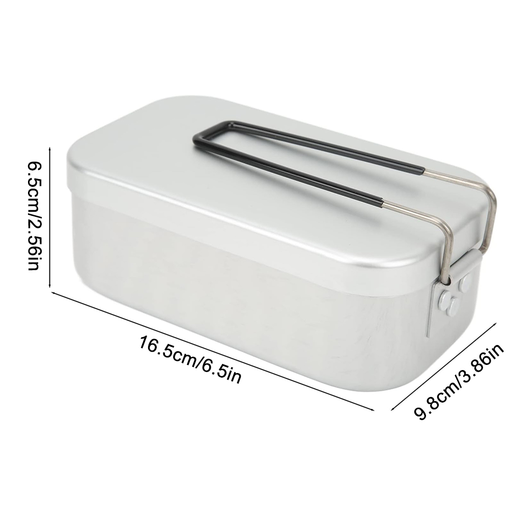 800ML Aluminum Lunch Boxes Out - Outdoor Camping Dining Set avaliação e preço