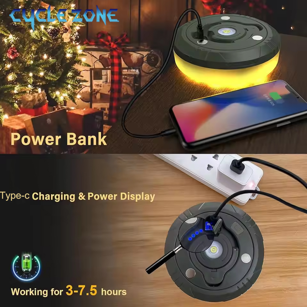 LED Camping Lamp with Reel Str - Outdoor Camping Zone avaliação e preço