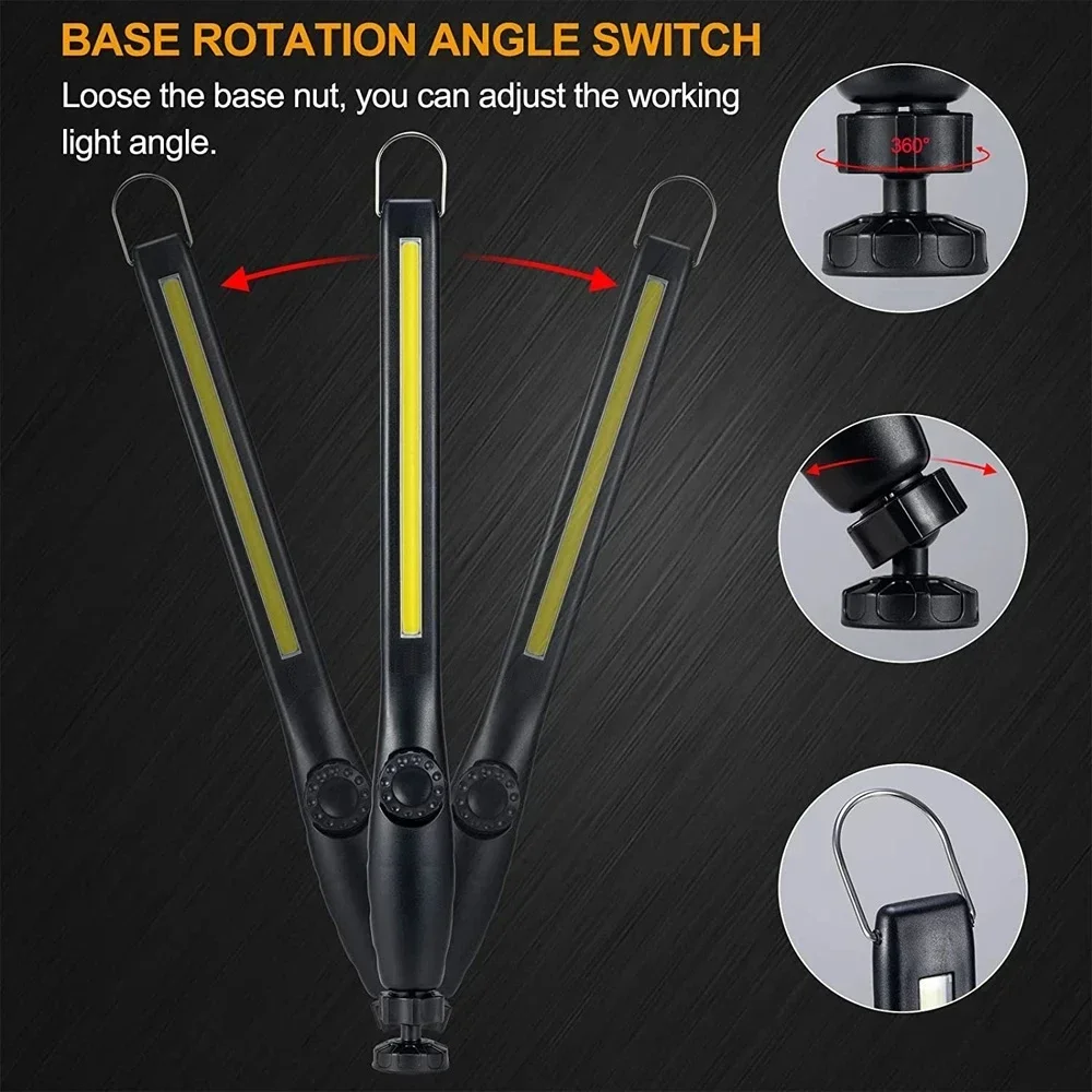 Portable COB LED Work Light US - Outdoor Camping Adventure Lamp avaliação e preço