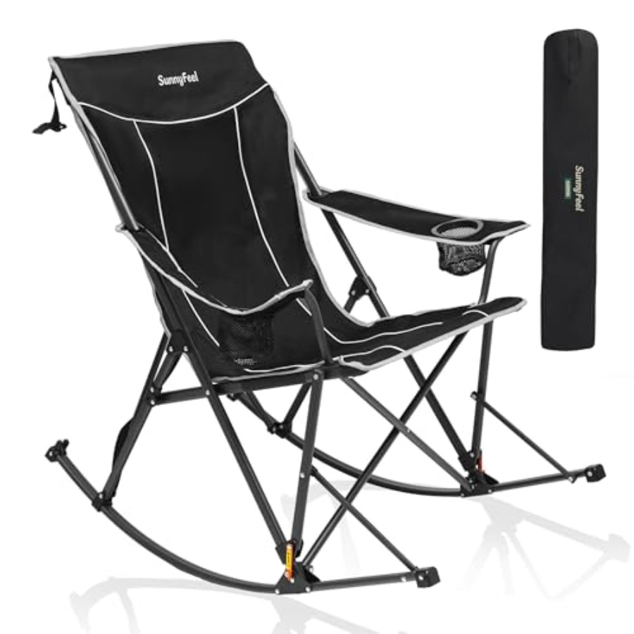 Oversized Folding Rocking Camp - Outdoor Camping Rocker avaliação e preço