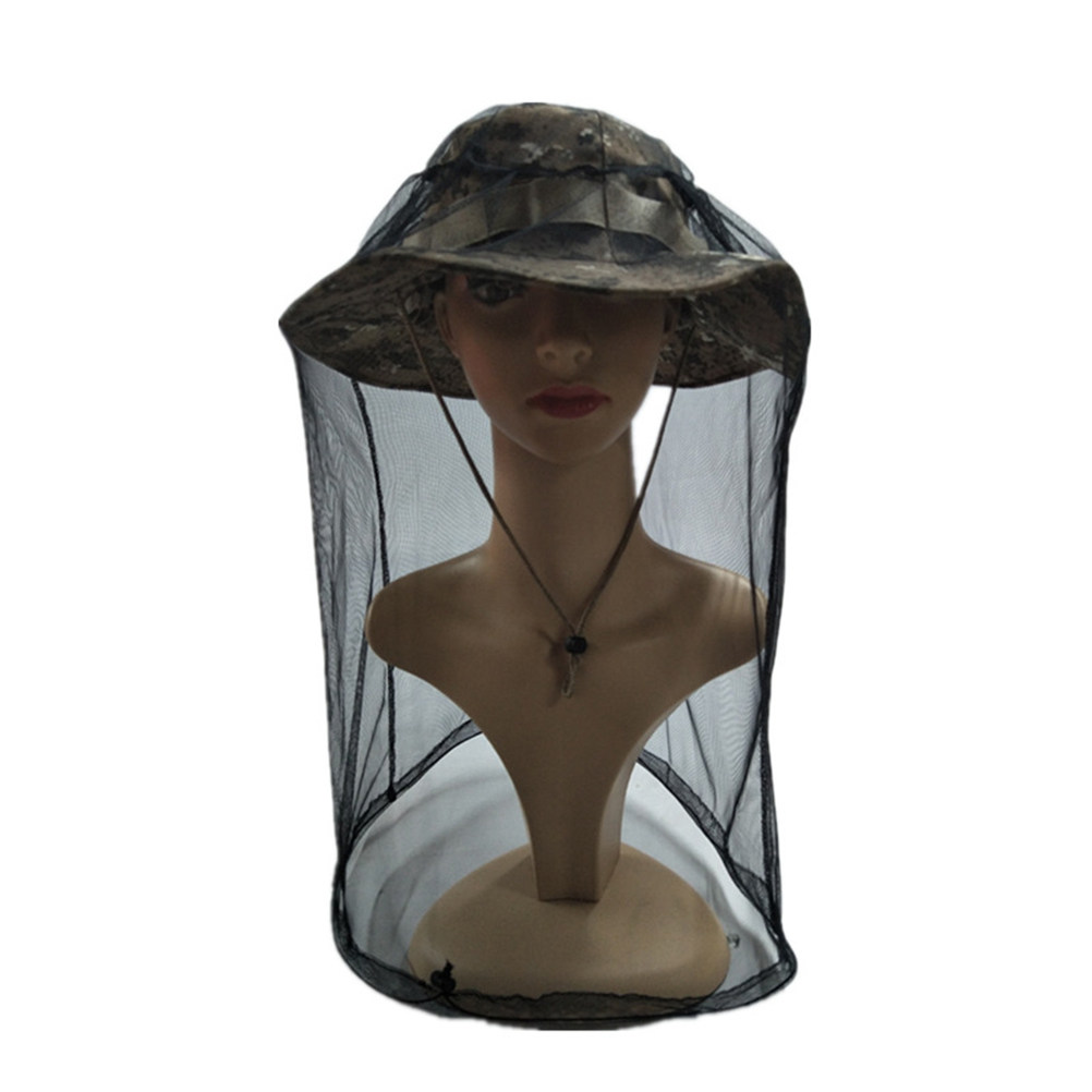 1Pcs -Mosquito Net Hat Black L - Outdoor Camping Bug Zapper avaliação e preço
