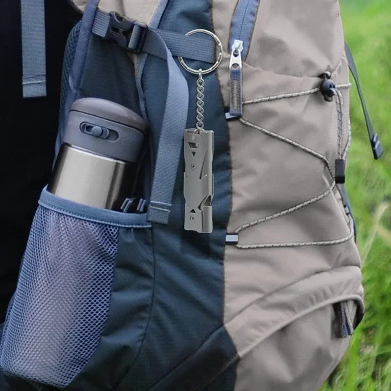 Portable Whistle 180 db Alumin - Outdoor Camping Youtube avaliação e preço