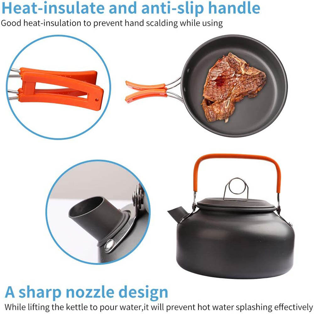 1pcs/1set Camping Cookware Kit - Outdoor Camping Dining Set avaliação e preço