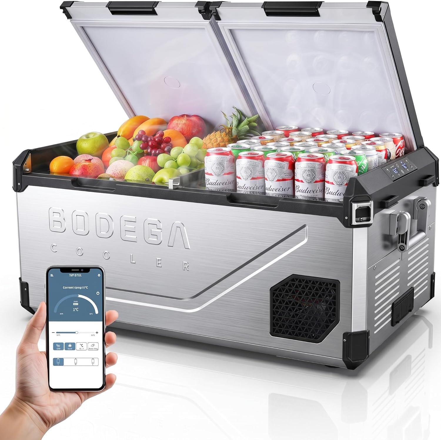 79 Quart Dual Zone Portable Ca - Outdoor Camping Zone avaliação e preço