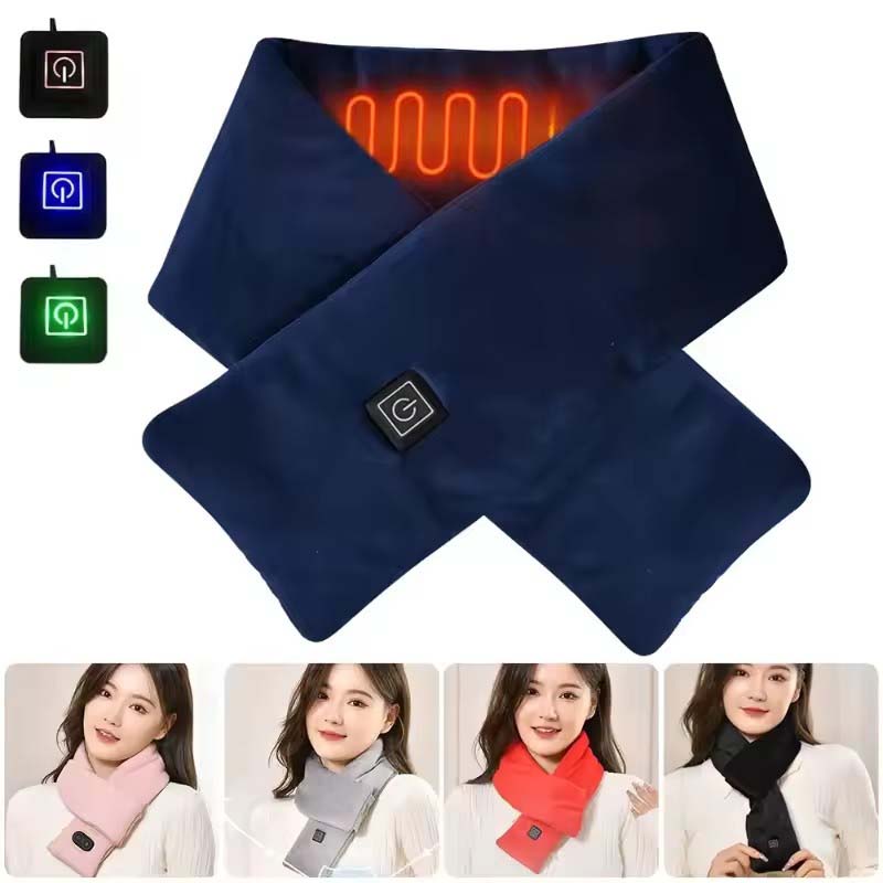 USB Women Men Heating Scarf Te - Outdoor Camping Winter avaliação e preço