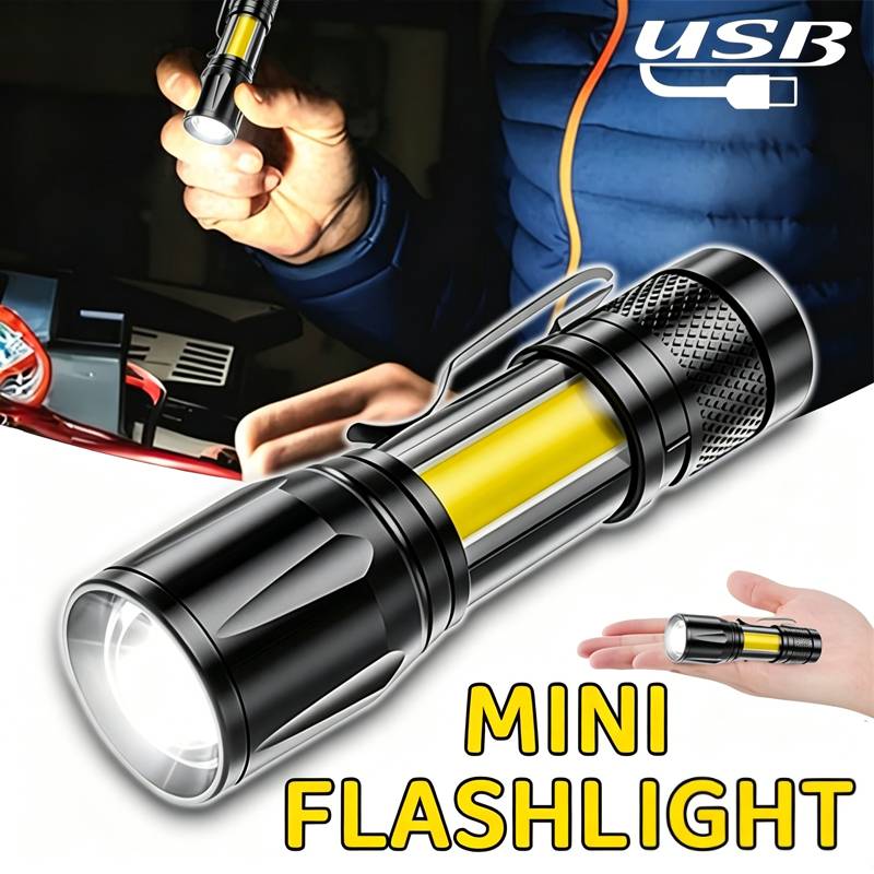 Mini LED Flashlight COB Floodl - Outdoor Camping Lantern avaliação e preço