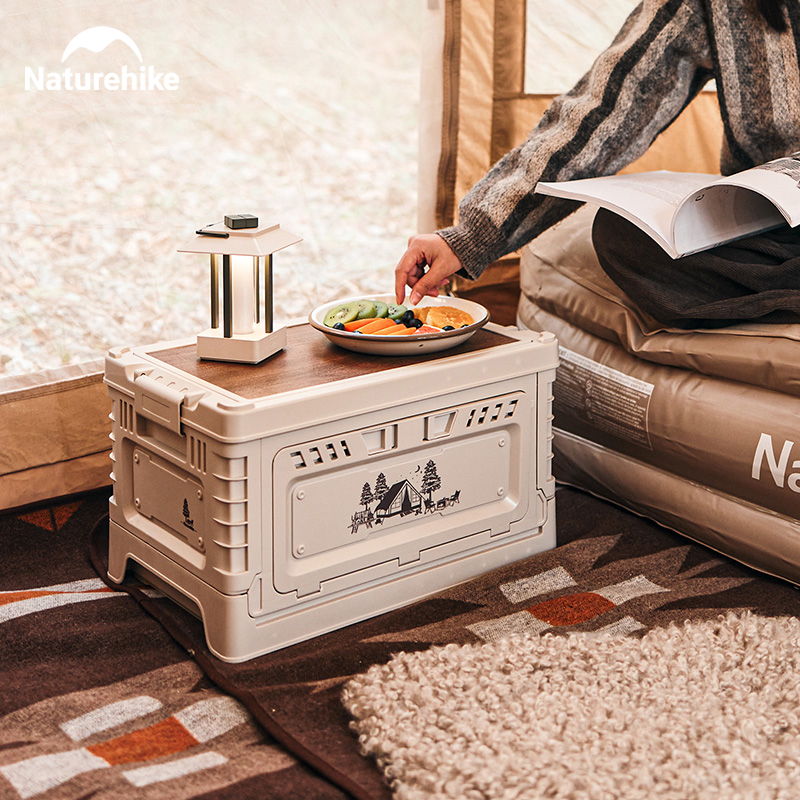 Naturehike Camping Box 60L Lar - Outdoor Camping Folding Storage Box avaliação e preço