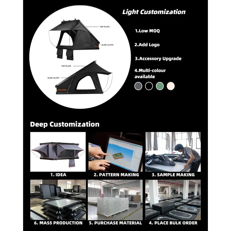 Aluminum 4 Person Rooftop Tent - Outdoor Camping House avaliação e preço