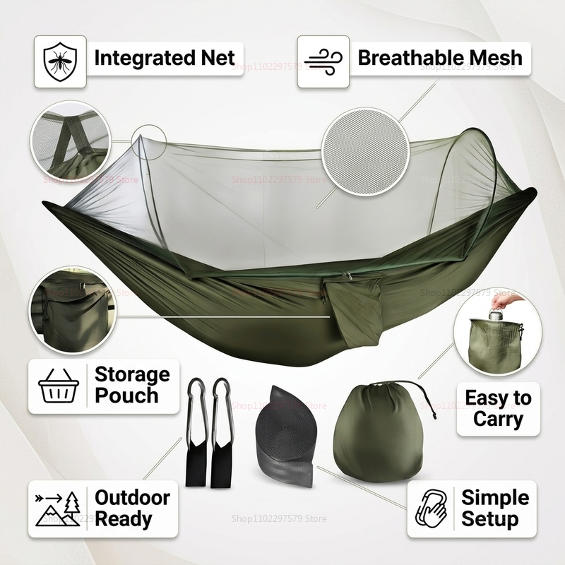 Portable outdoor camping hammo - Outdoor Camping Hammock Chair avaliação e preço
