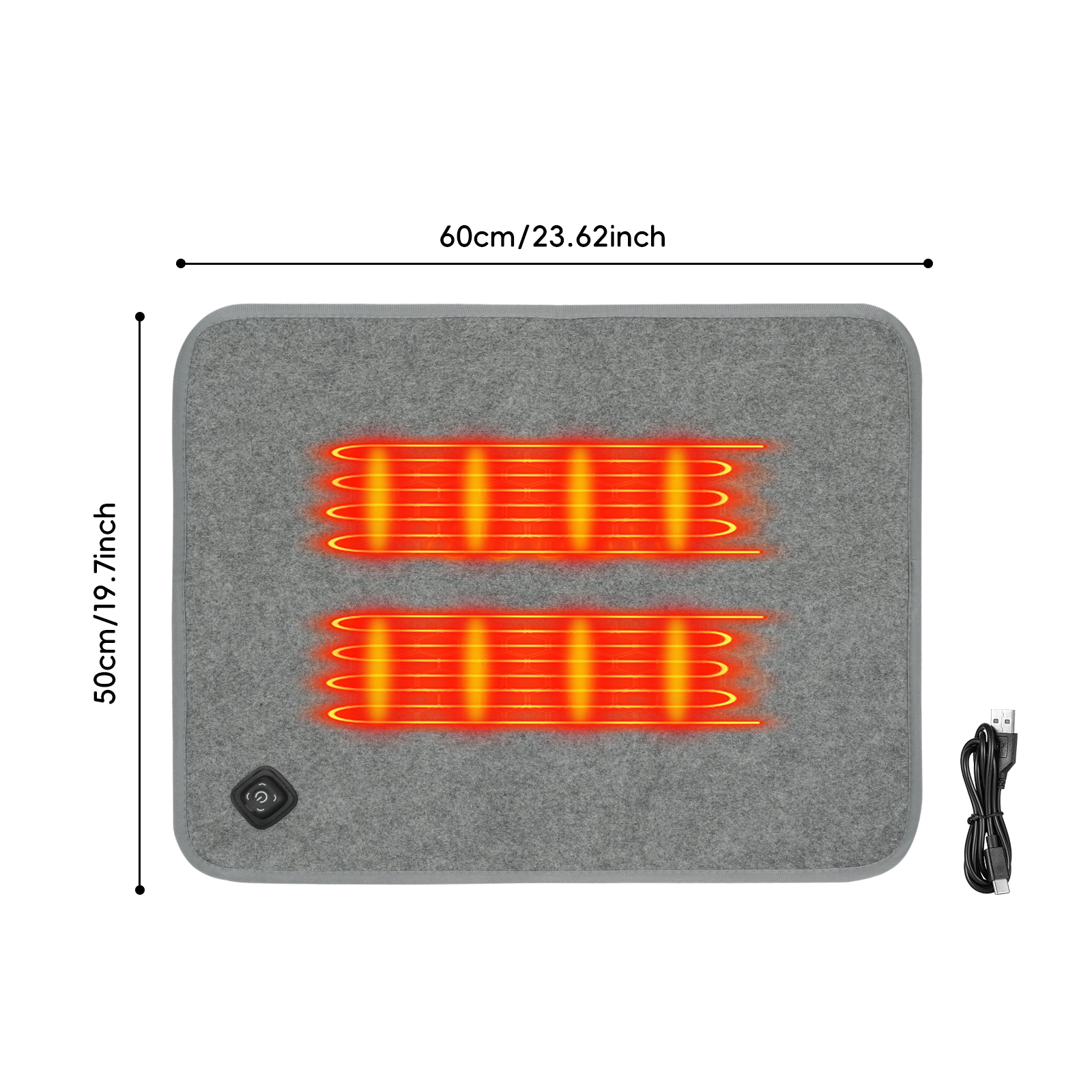 1PC USB MiElectric Heating Pad - Outdoor Camping Zone avaliação e preço