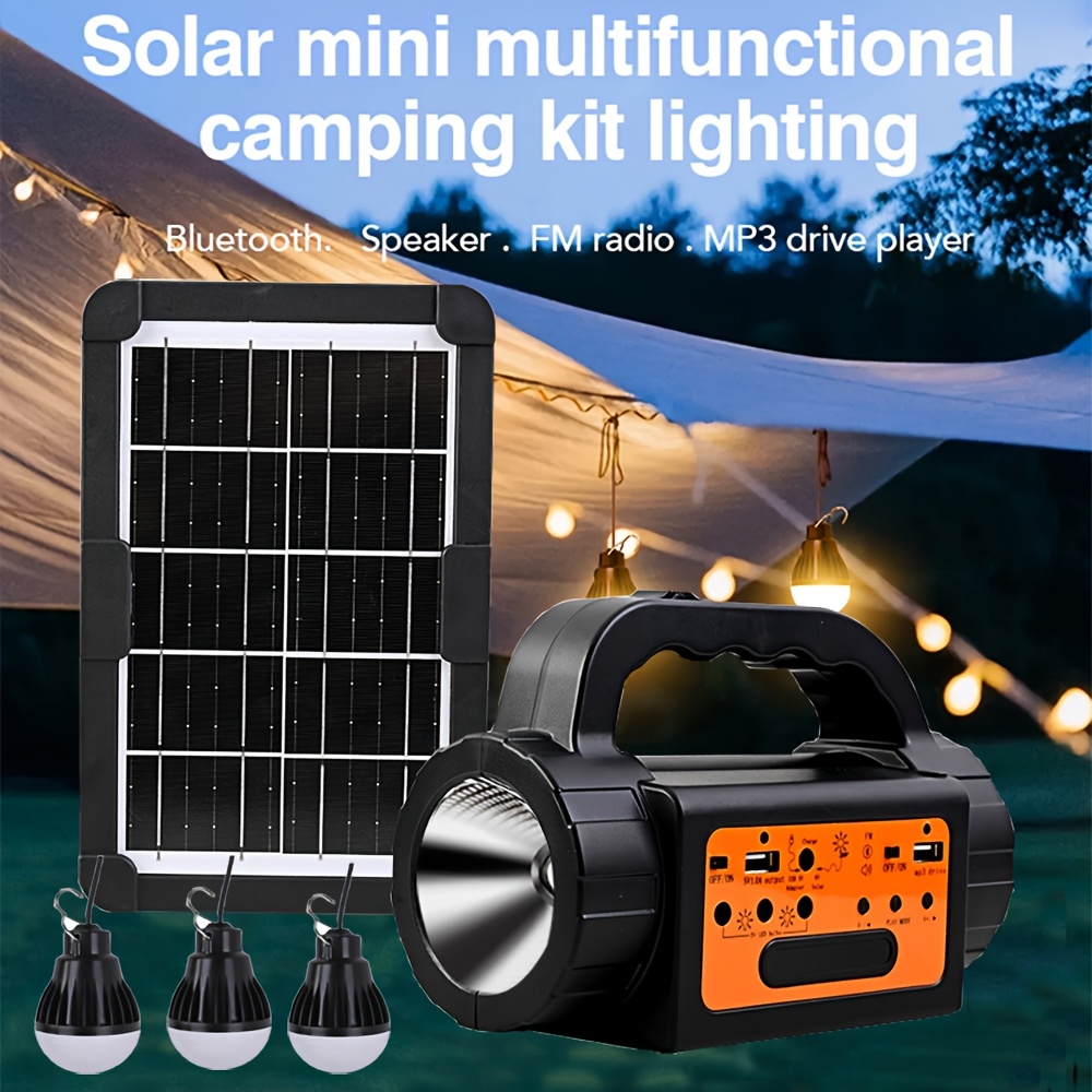 Solar Rechargeable Camping Lig - Outdoor Camping Lantern avaliação e preço