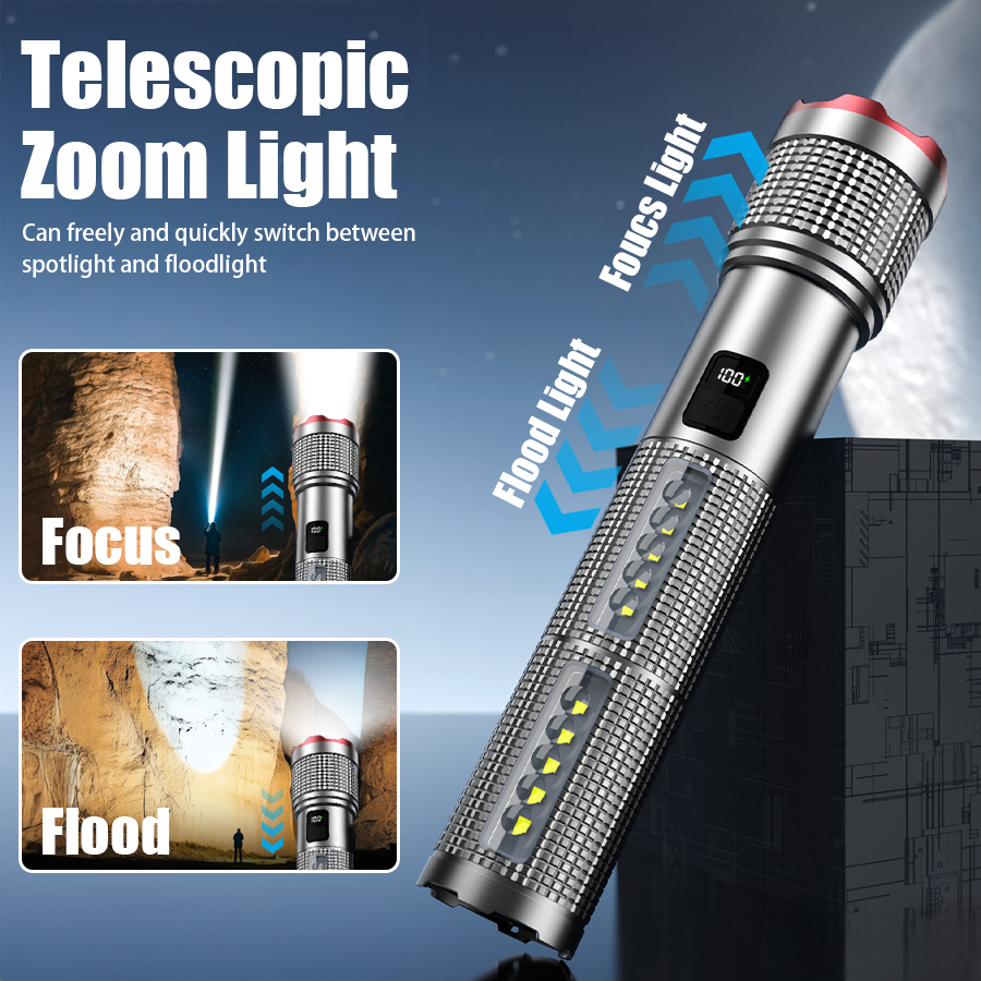 5000 MAH Powerful LED Flashlig - Outdoor Camping Adventure Lamp avaliação e preço