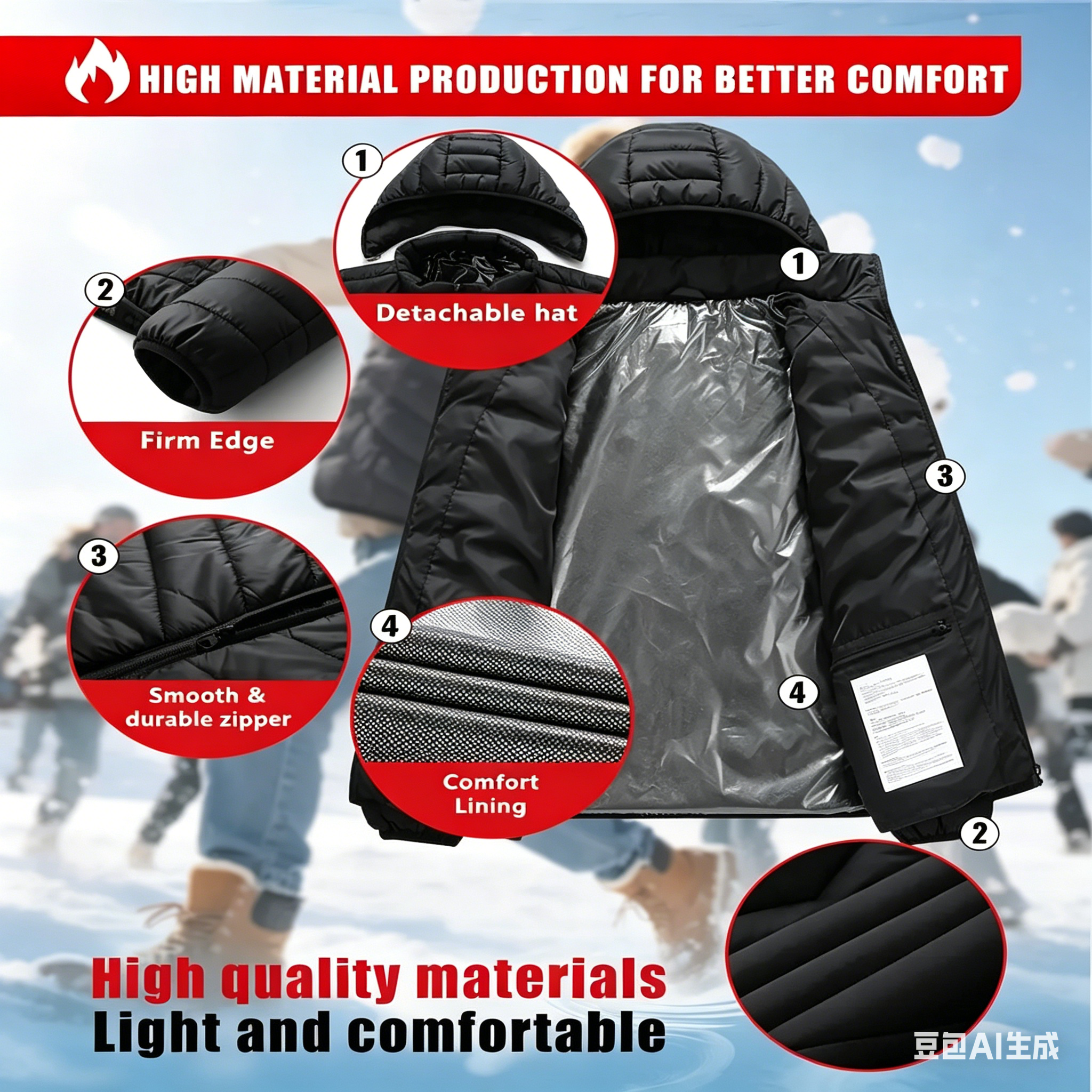 23 Areas Heating Jacket, Polye - Outdoor Camping Zone avaliação e preço