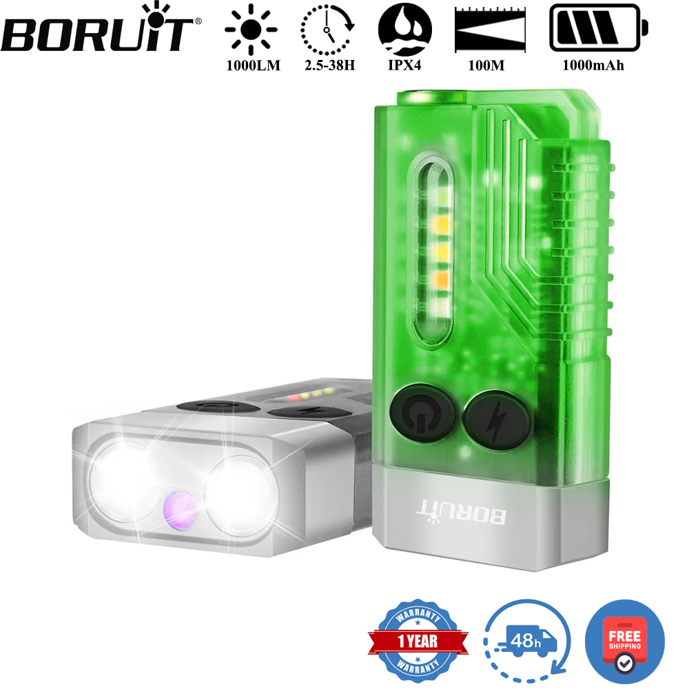 BORUiT V10 Keychain UV LED EDC - Outdoor Camping Lantern avaliação e preço