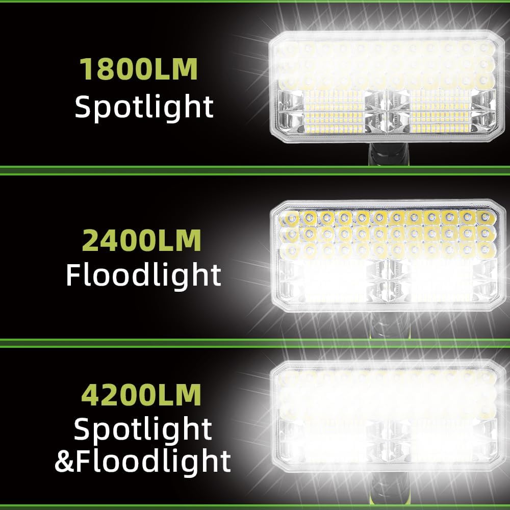 40W 4200LM Cordless LED Flashl - Outdoor Camping Jobs avaliação e preço