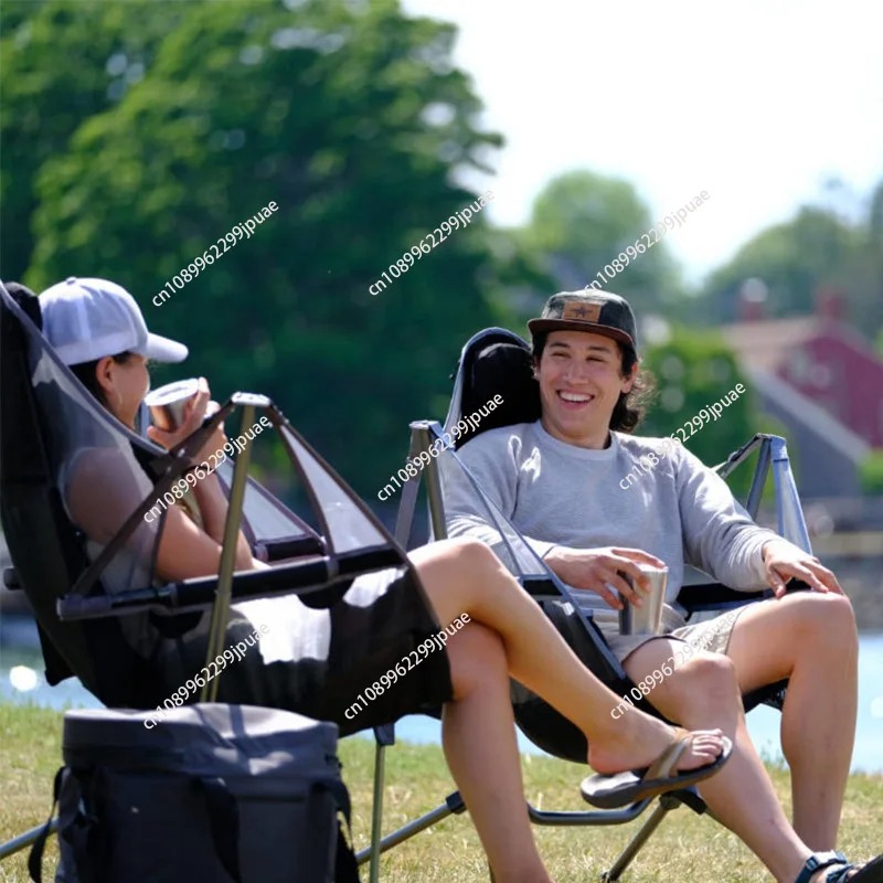 Portable Outdoor Fishing Chair - Outdoor Camping Rocker avaliação e preço