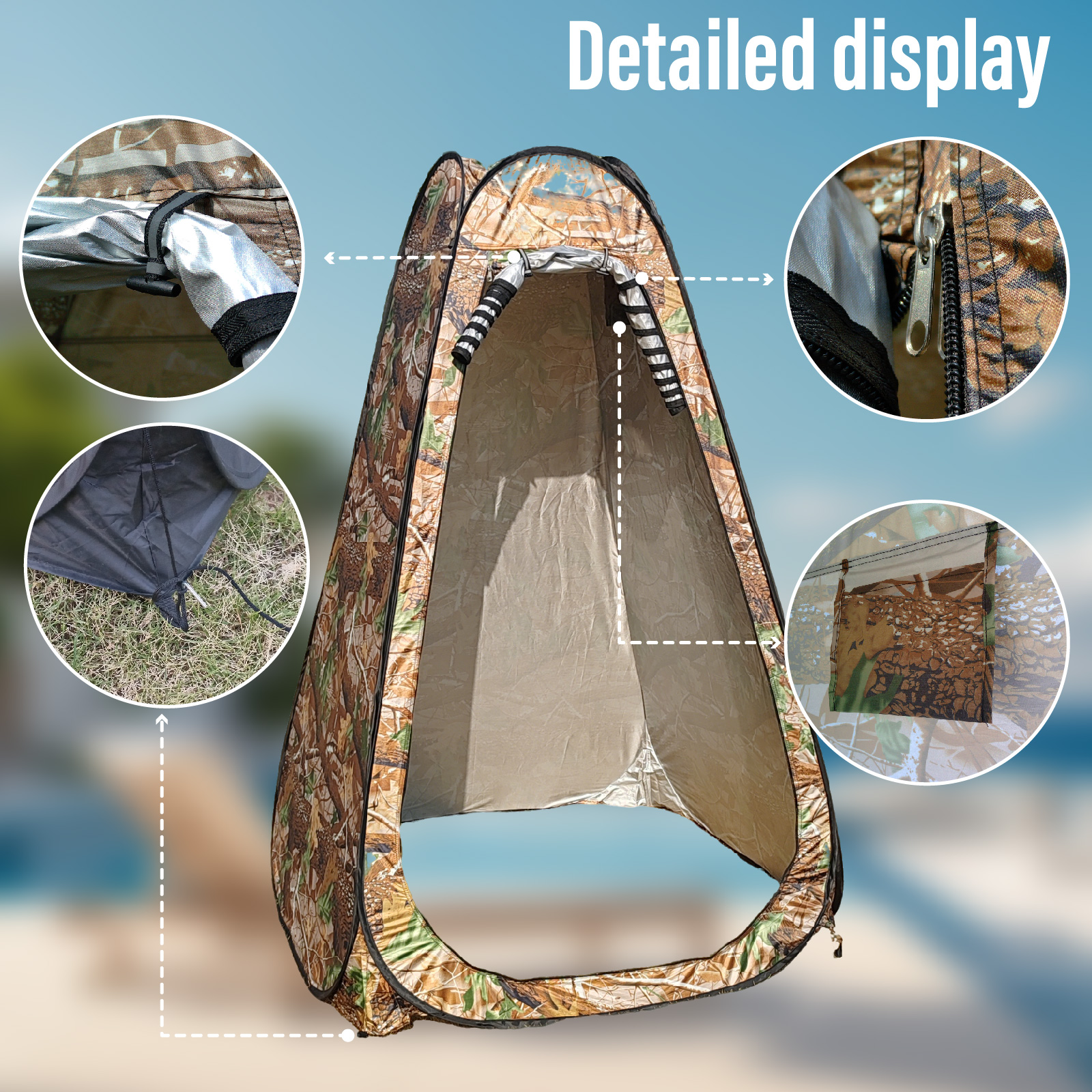 Portable Pop-Up Privacy Tent O - Outdoor Camping House avaliação e preço