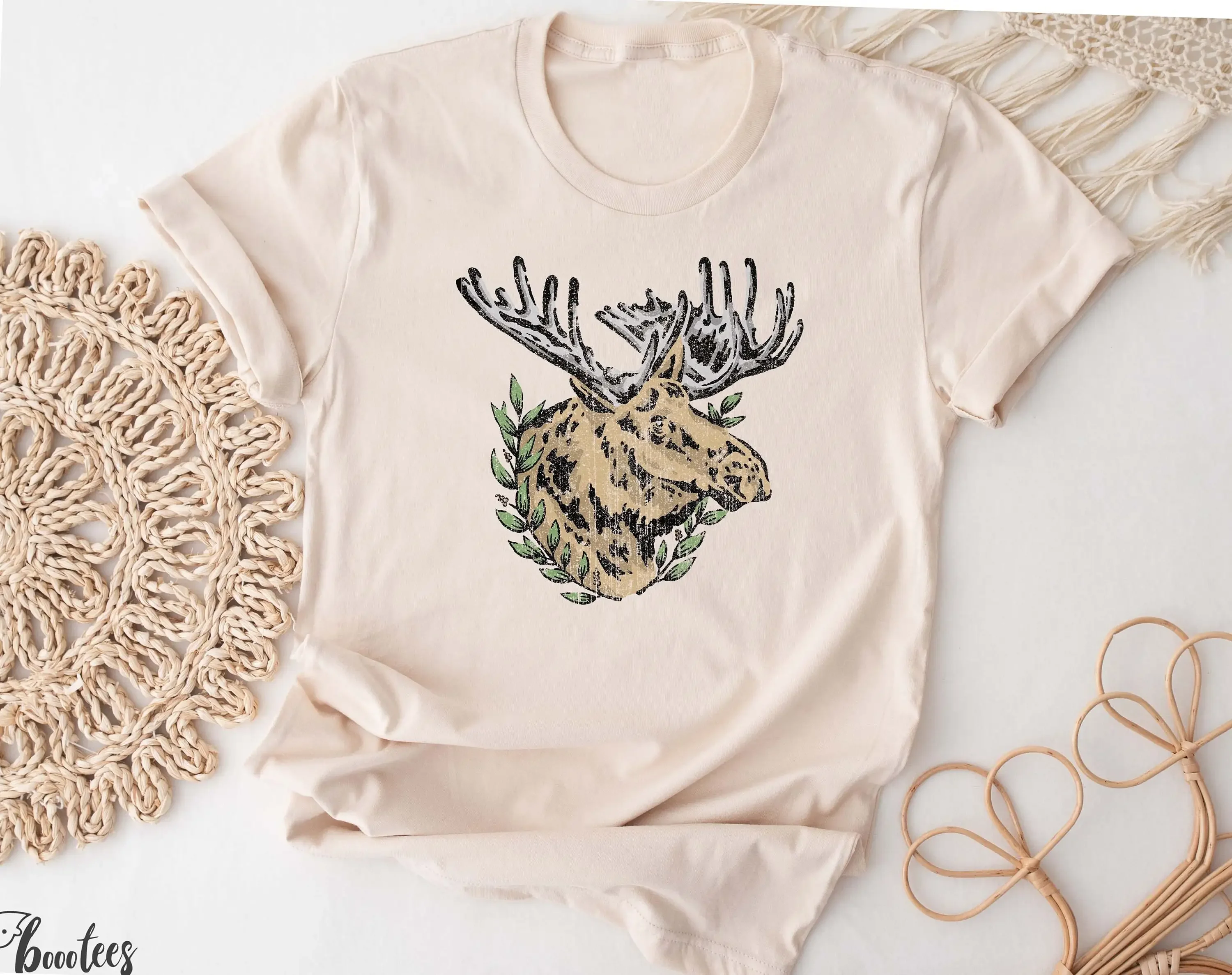 Moose T Shirt Idea For Animal  - Outdoor Camping Ideas avaliação e preço