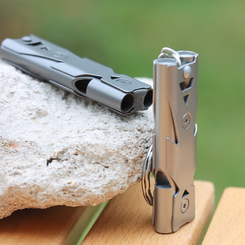 Sports Outdoor Whistle Double  - Outdoor Camping Youtube avaliação e preço