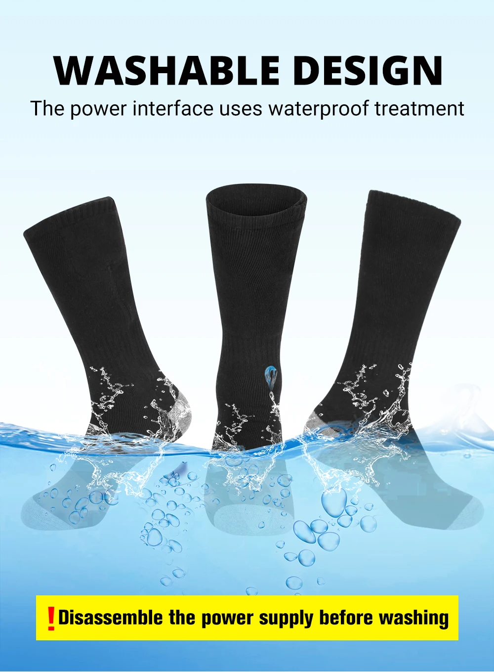 Heating Socks 6000mah Battery  - Outdoor Camping Winter avaliação e preço