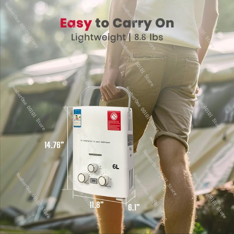 Propane LPG  Gas Tankless Wate - Outdoor Camping Hot Water Heater avaliação e preço