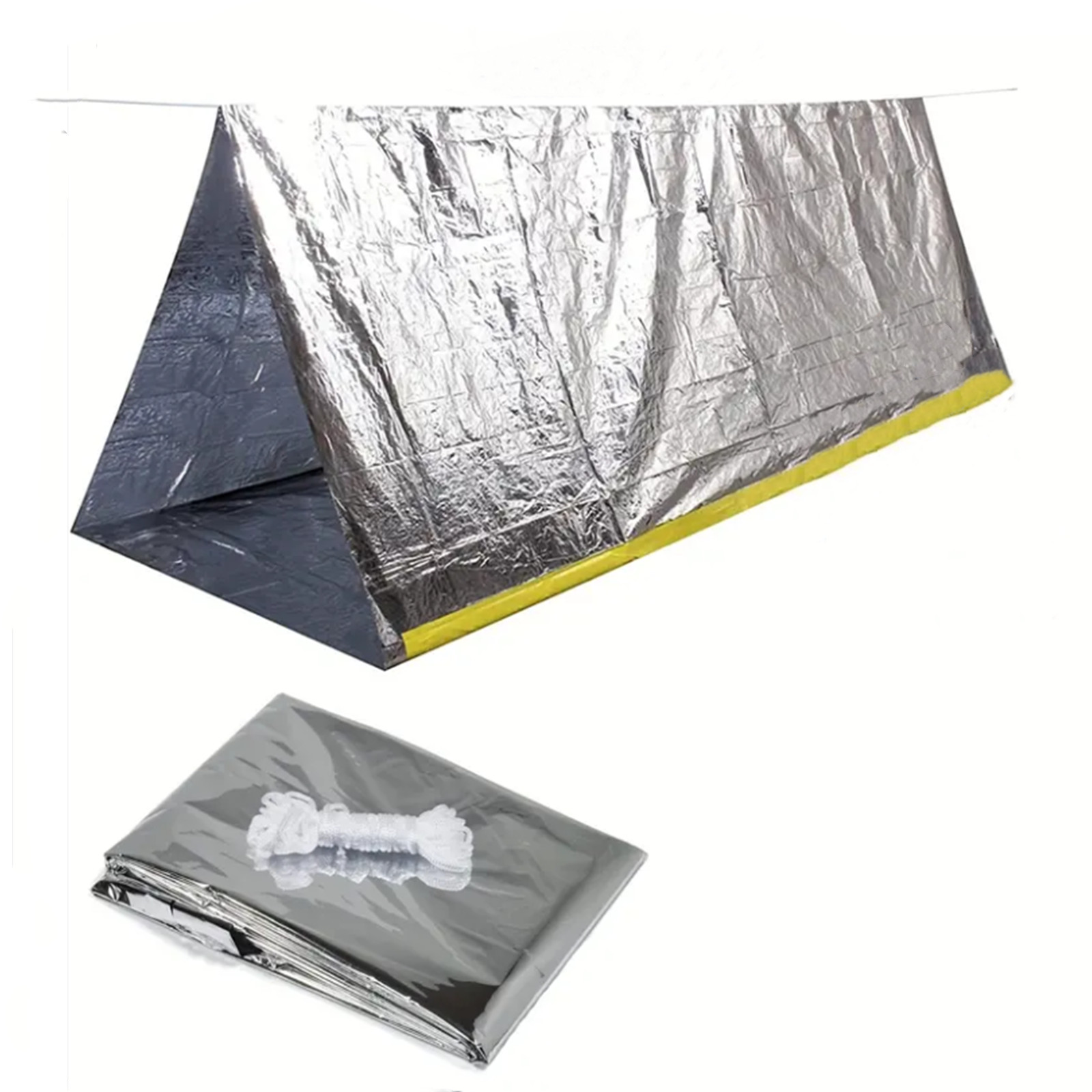 Emergency tent, Waterproof 2 P - Outdoor Camping Youtube avaliação e preço