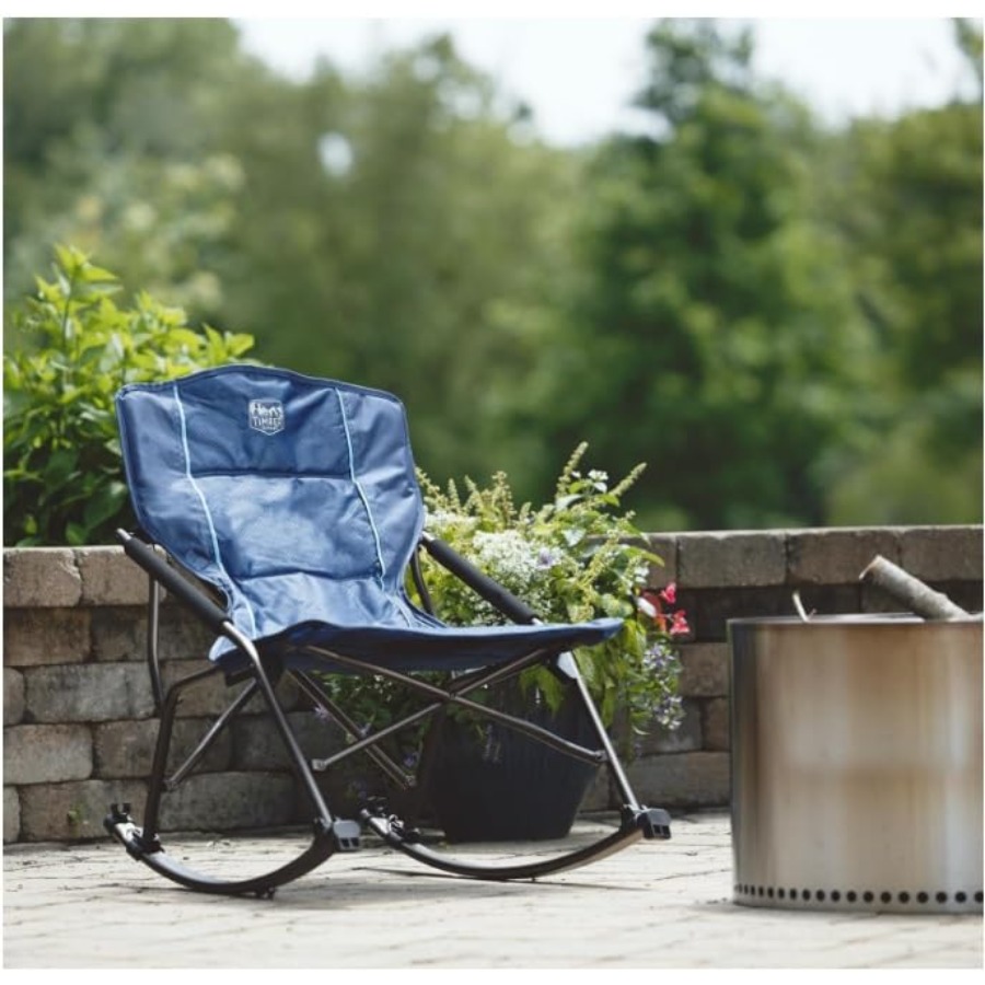Folding Rocking Camping Chair  - Outdoor Camping Rocker avaliação e preço