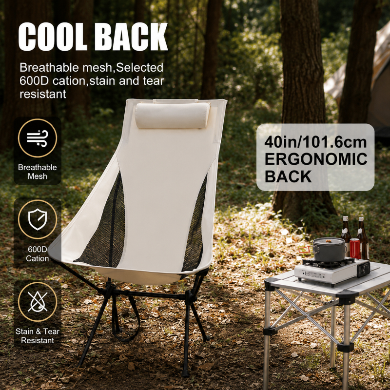 Portable Folding Camping Chair - Outdoor Camping Hammock Chair avaliação e preço