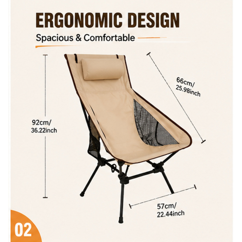 Portable Folding Camping Chair - Outdoor Camping Hammock Chair avaliação e preço