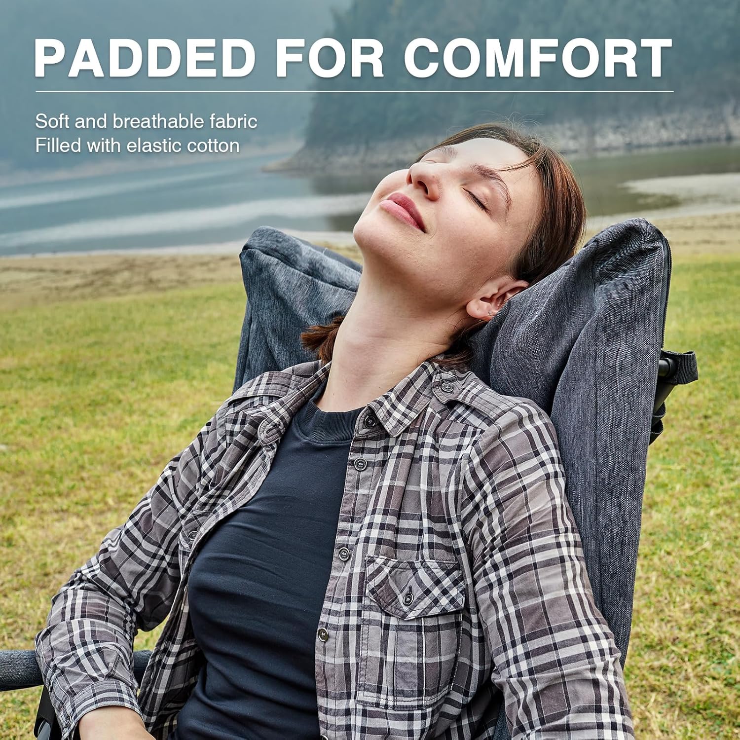 Gray Set of 2 Oversized Foldab - Outdoor Camping Rocker avaliação e preço
