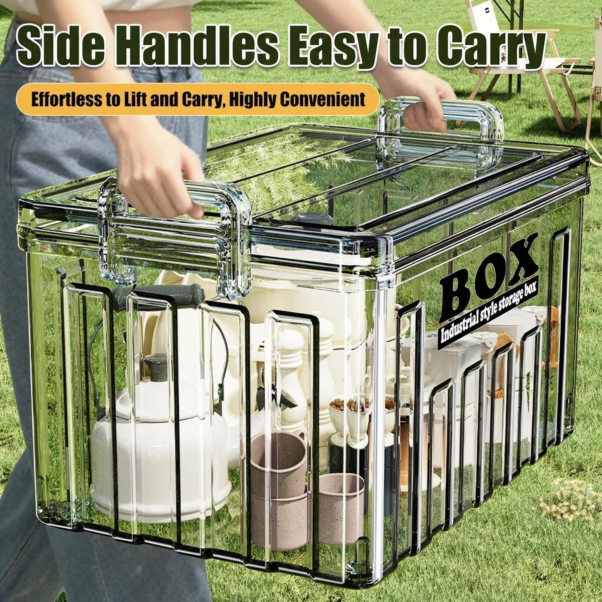 Organizing boxes, snacks, frui - Outdoor Camping Folding Storage Box avaliação e preço