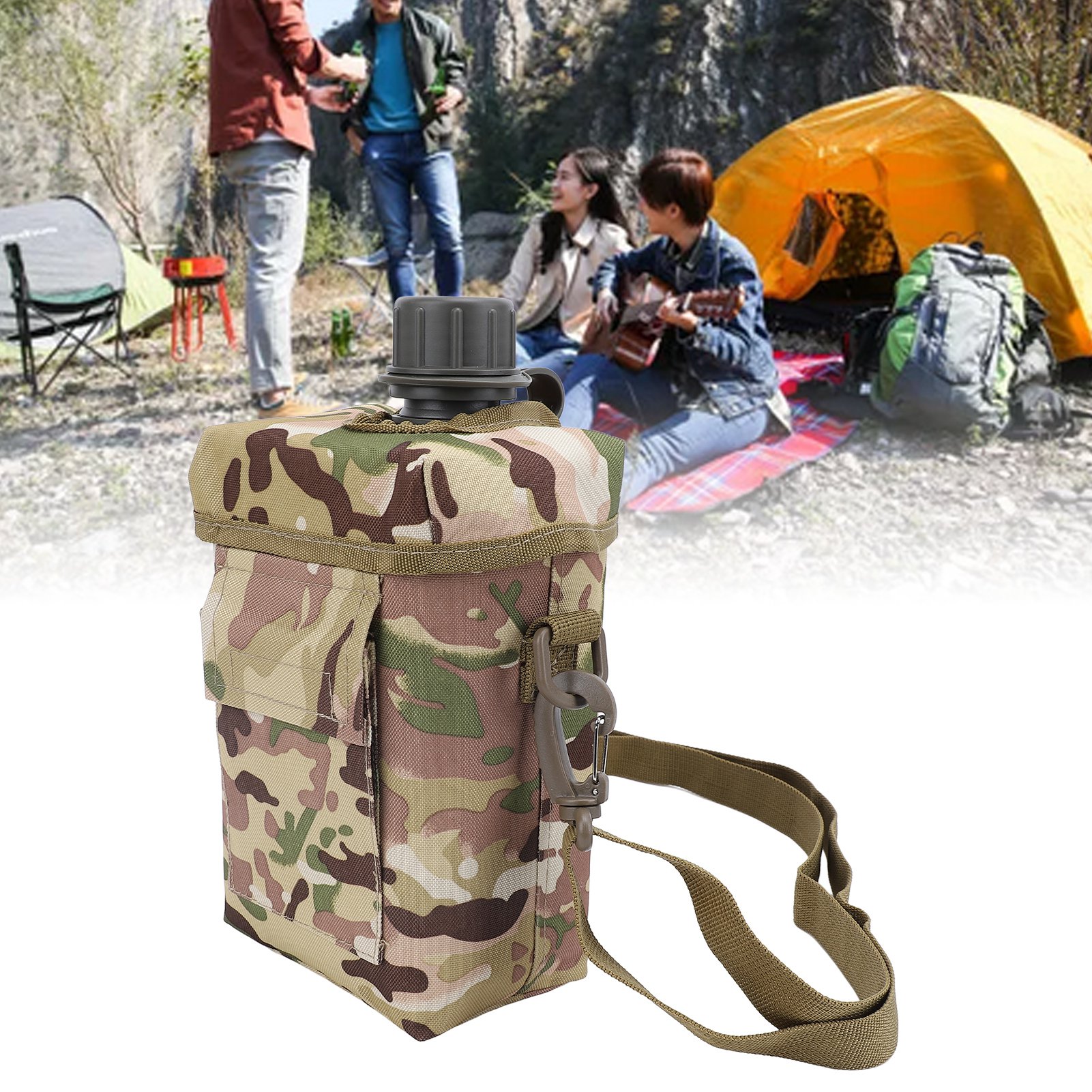 2L Water Bottle with Waist Car - Outdoor Camping Water Jug avaliação e preço