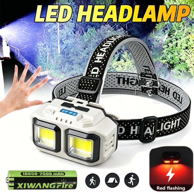 COB LED Headlamp Rechargeable  - Outdoor Camping Jobs avaliação e preço