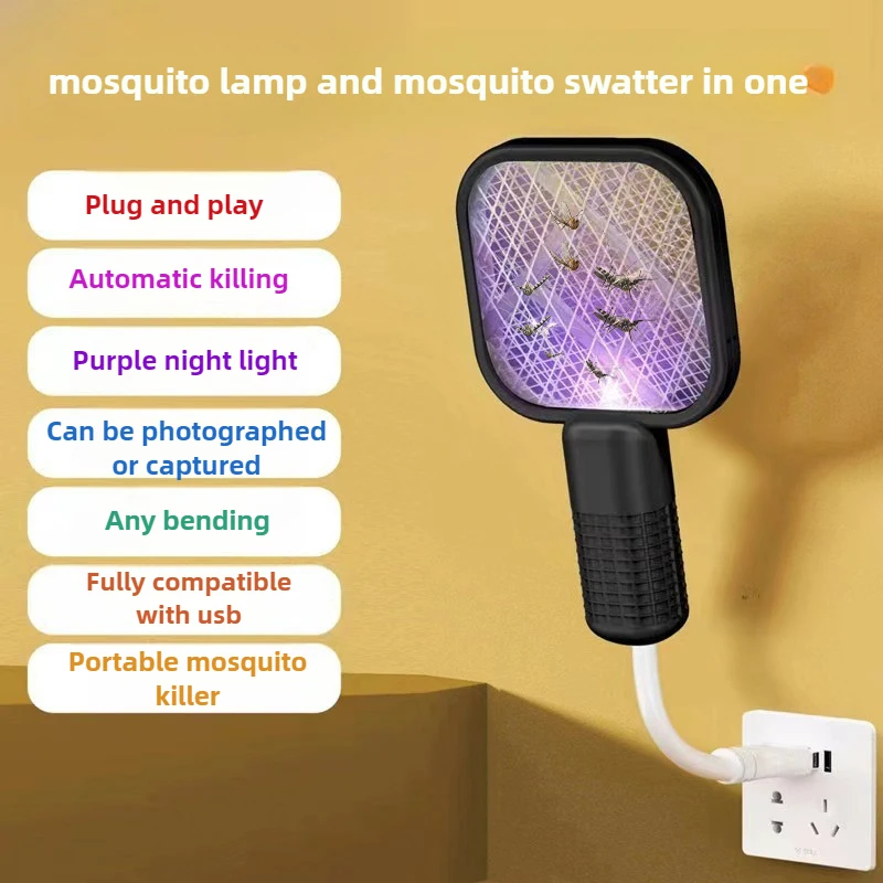 Electric Mosquito Swatter UV L - Outdoor Camping Bug Zapper avaliação e preço