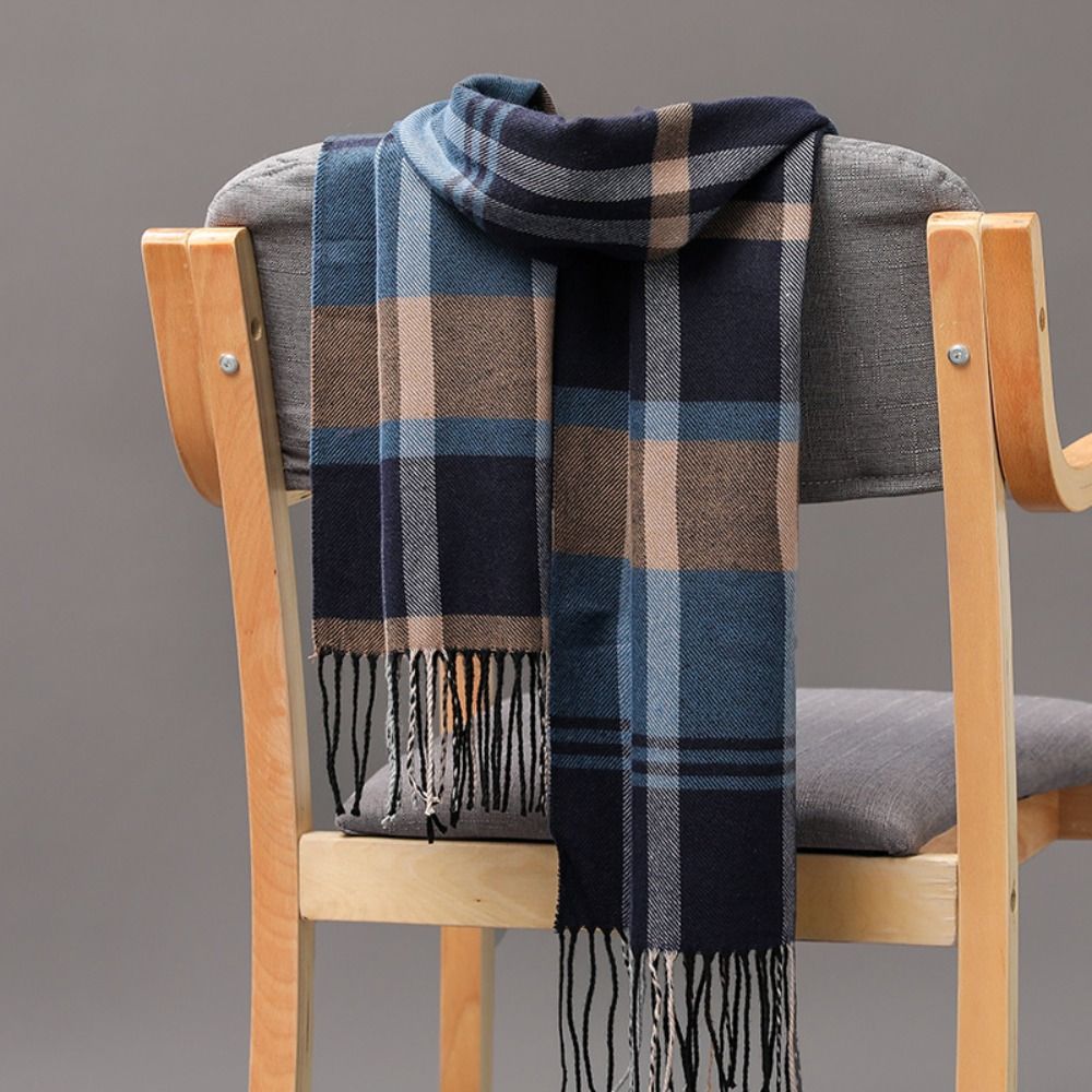 Classic Men's Scarf Winter Thi - Outdoor Camping Winter avaliação e preço