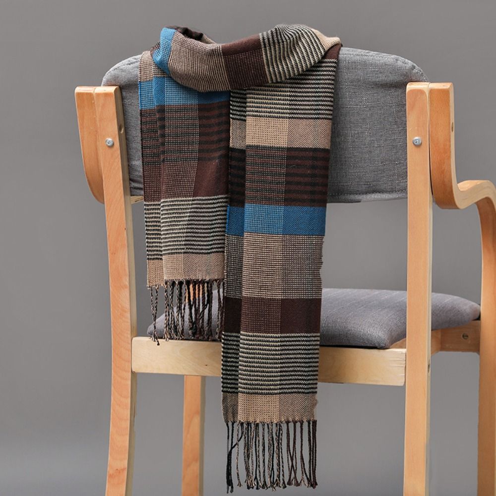 Classic Men's Scarf Winter Thi - Outdoor Camping Winter avaliação e preço