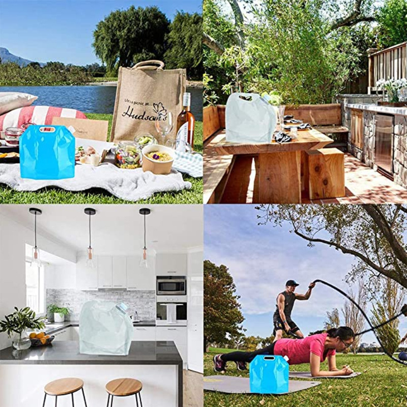 1PC 5L Collapsible Emergency W - Outdoor Camping Water Jug avaliação e preço