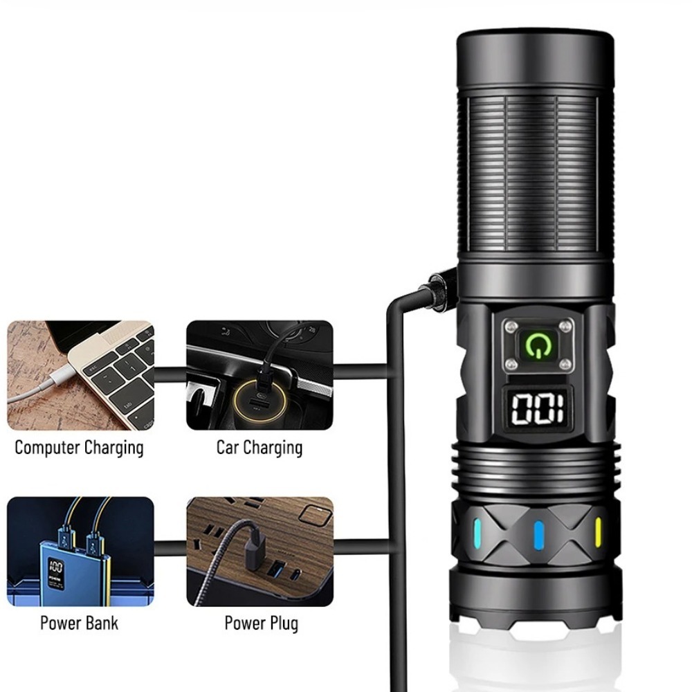 High Power LED Flashlight Tele - Outdoor Camping Lantern avaliação e preço