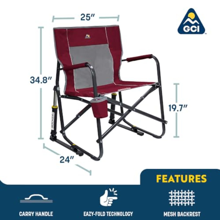 Freestyle Rocker Camping Chair - Outdoor Camping Rocker avaliação e preço
