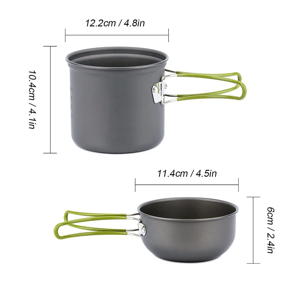 Camping Cookware Kit with Stov - Outdoor Camping Dining Set avaliação e preço