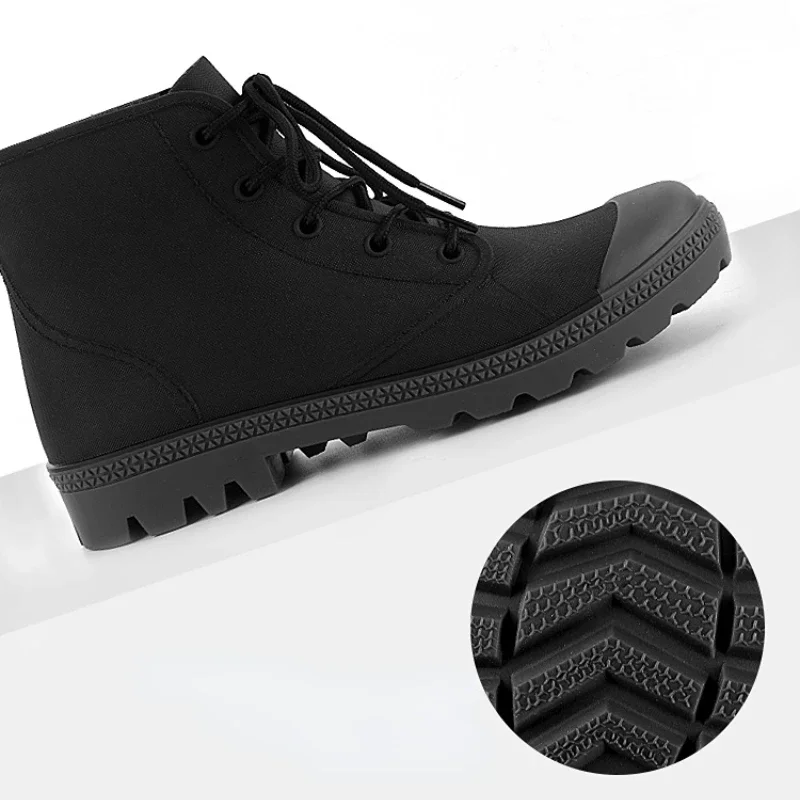 Winter Men Rain Boots Lace-up  - Outdoor Camping Winter avaliação e preço